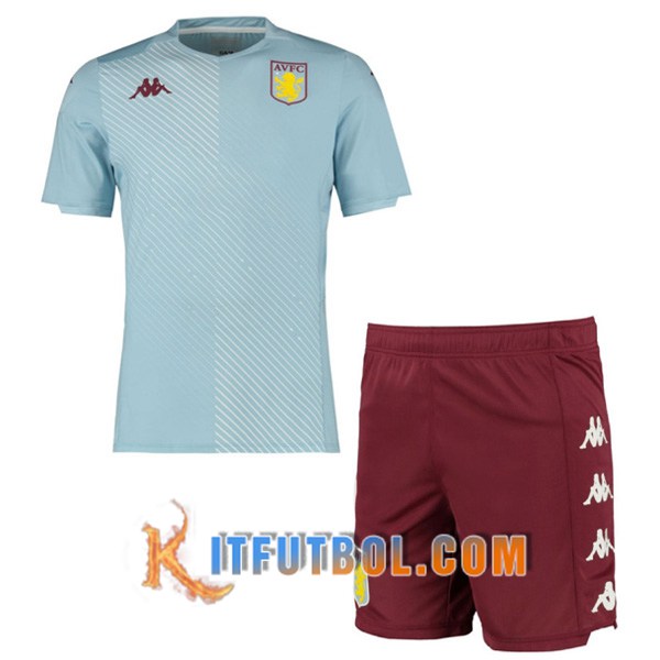 Camisetas Personalizadas Futbol Aston Villa Ninos Segunda 19/20