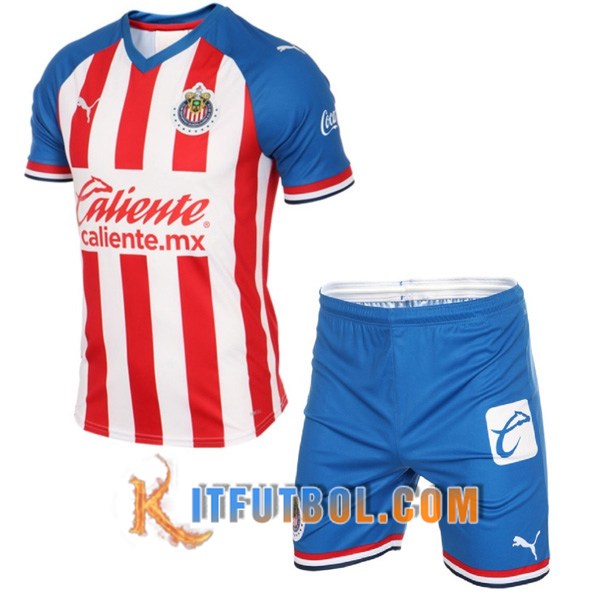 Camisetas Personalizadas Futbol CD Guadalajara Ninos Primera 19/20