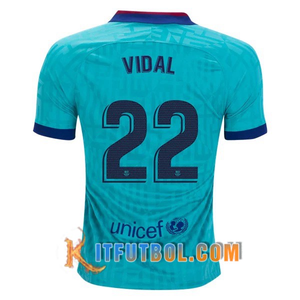 Camisetas Futbol FC Barcelona (VIDAL 22) Tercera 19/20