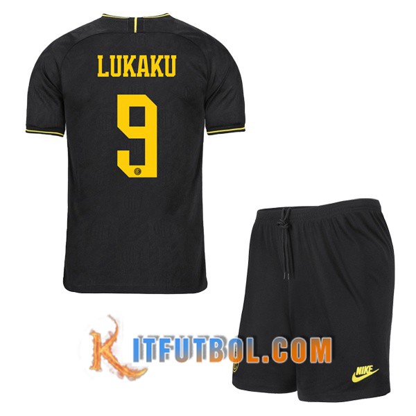 KiKa Monkey Inter Milan Home Lukaku No.9 Lautaro NO.10 Red Jersey Camiseta de entrenamiento de fútbol para niños con calcetines 