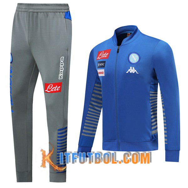 Nueva Chandal Futbol - Chaqueta + Pantalones SSC Napoli Azul 19/20