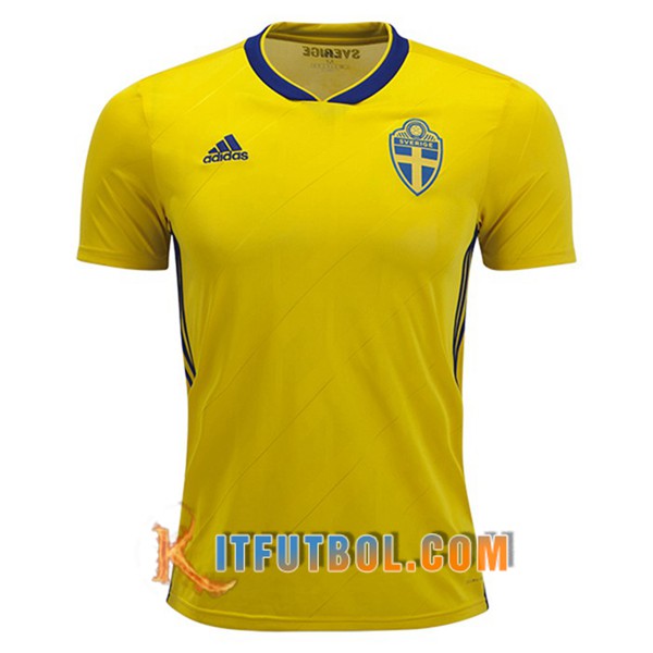 Camisetas Futbol Suecia Primera UEFA Euro 2020 Qualificatif