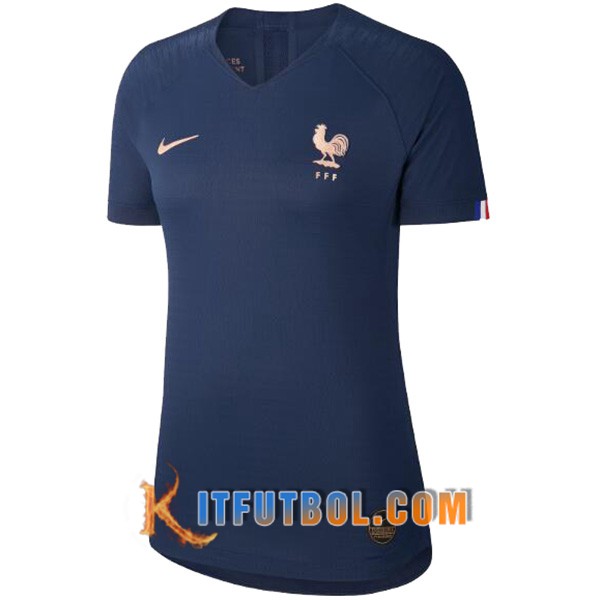 Camiseta de Francia Mujer Primera Copa Mundial 2019