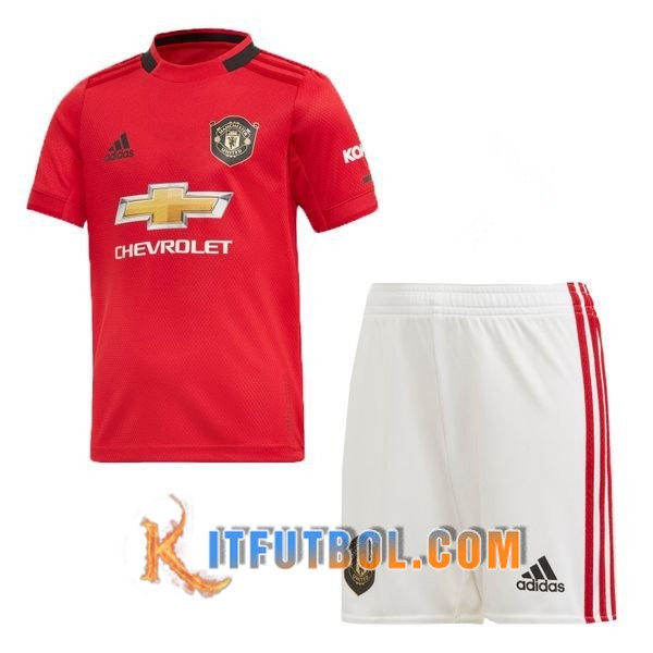 Camisetas Personalizadas Futbol Manchester United Ninos Primera 19/20