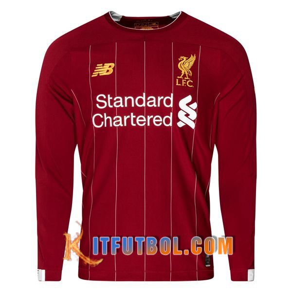 Camisetas Futbol FC Liverpool Manga Larga Primera 19/20