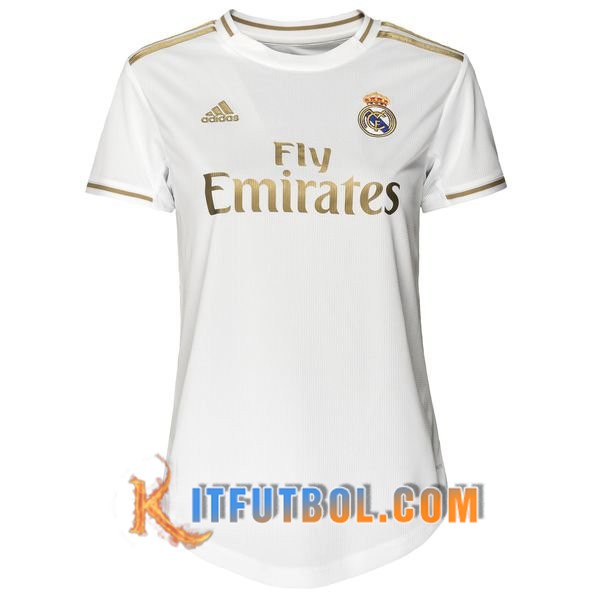 Camisetas Personalizadas Futbol Real Madrid Mujer Primera 19/20
