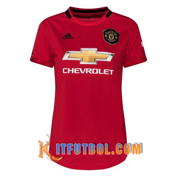 Camisetas Personalizadas Futbol Manchester United Mujer Primera 19/20