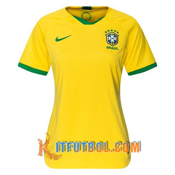 Camiseta de Brasil Mujer Primera Copa Mundial 2019
