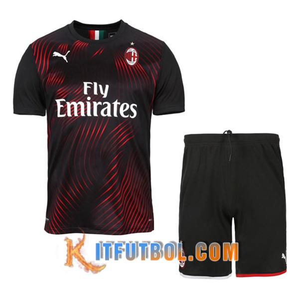 Camisetas Personalizadas Futbol Milan AC Ninos Tercera 19/20