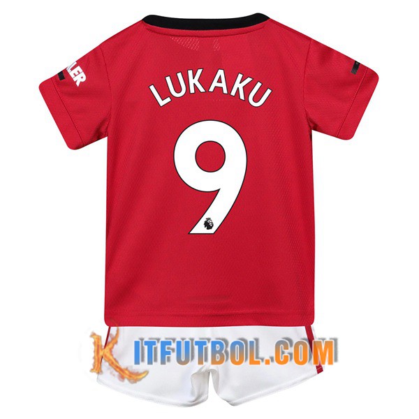 Camisetas Futbol Manchester United (Lukaku 9) Ninos Primera 19/20