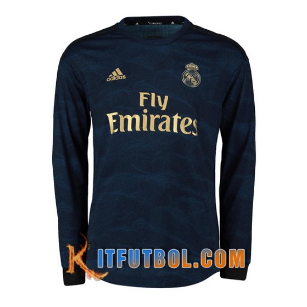 Camiseta Futbol Real Madrid Segunda Manga Larga 19/20