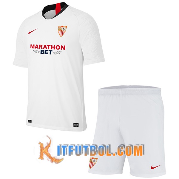 Camisetas Personalizadas Futbol Sevilla FC Ninos Segunda 19/20