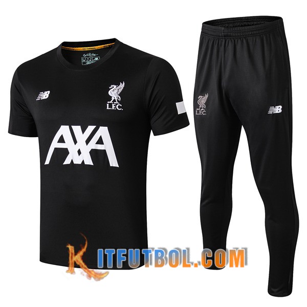 Camiseta Entrenamiento FC Liverpool AXA + Pantalones Negro 19/20