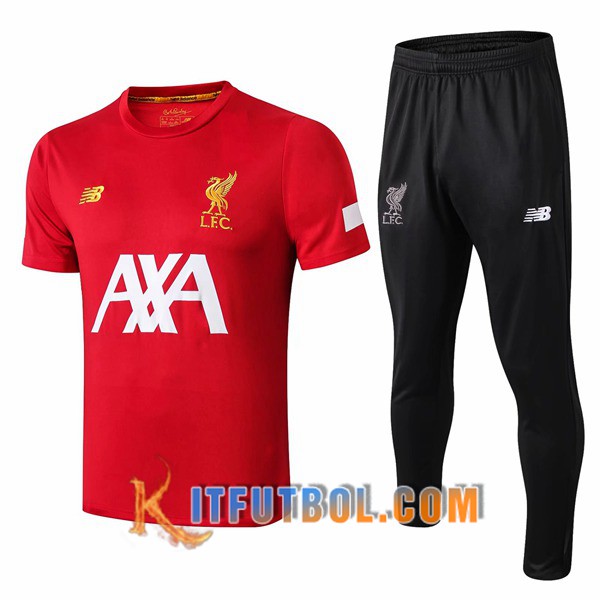 Camiseta Entrenamiento FC Liverpool AXA + Pantalones Roja 19/20