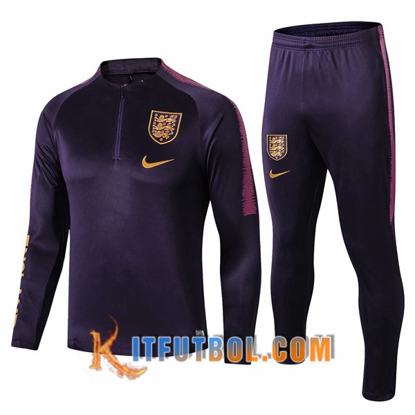 Nueva Chandal Futbol + Pantalones Inglaterra Purpura 19/20