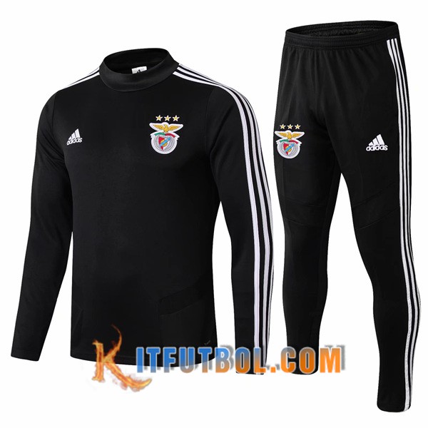 Nueva Chandal Futbol + Pantalones Benfica Negro 19/20