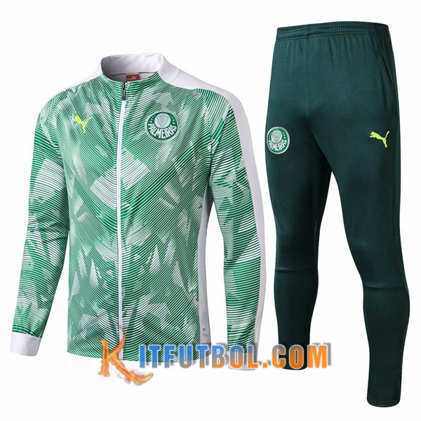 Nueva Chandal Futbol - Chaqueta + Pantalones Palmeiras Verde/Blanco 19/20