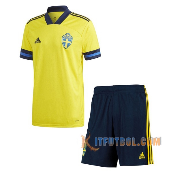 Camisetas Futbol Suecia Niños Primera 2020/2021