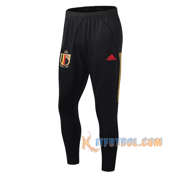 Pantalones Entrenamiento Bélgica Negro Roja 2019/2020