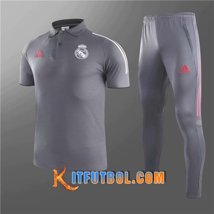 Camiseta Polo Real Madrid + Pantalones Gris 2020/2021