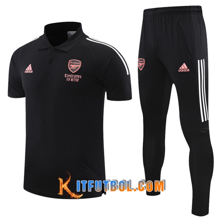Camiseta Polo Arsenal + Pantalones Negro 2021/2022
