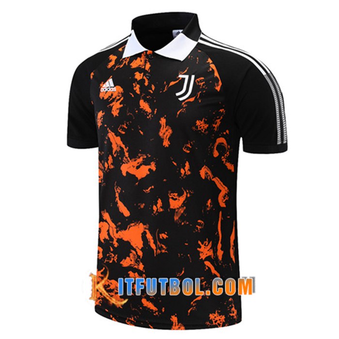 Camiseta Polo Futbol Juventus Negro/Amarillo 2021/2022