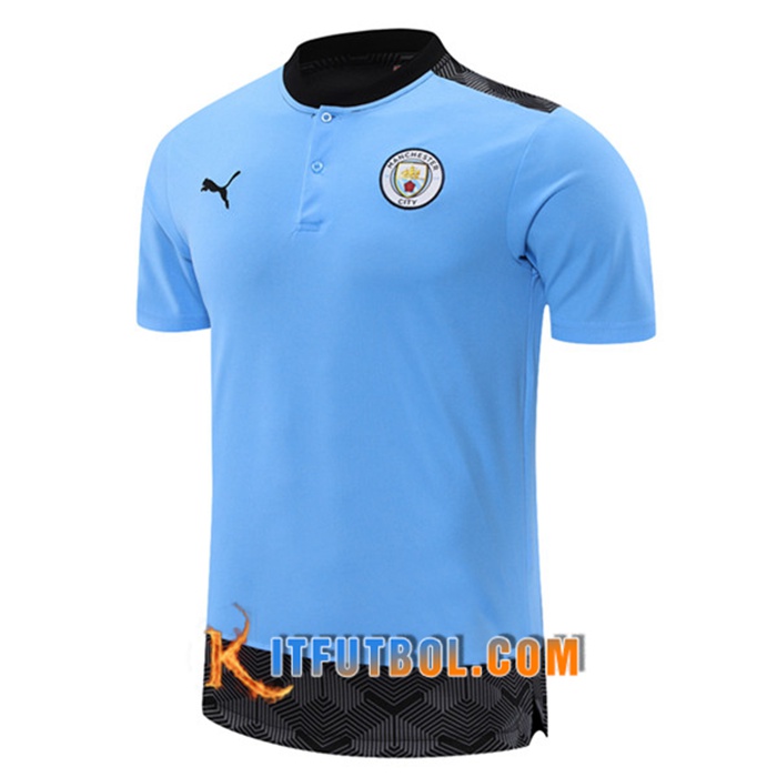 Camiseta Entrenamiento Manchester City Azul 2021/2022