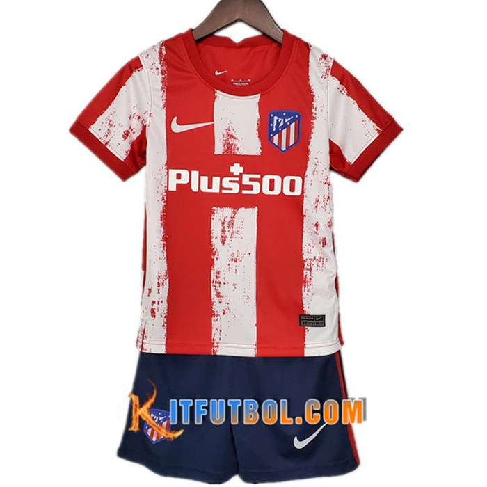 Camiseta Futbol Atletico Madrid Ninos Titular 2021/2022