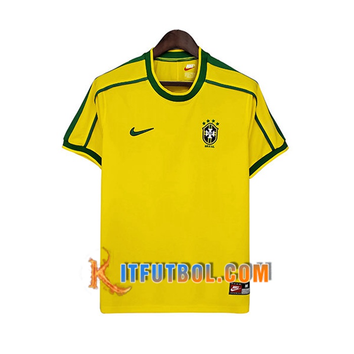 Camiseta Futbol Brasil Retro Titular 1998