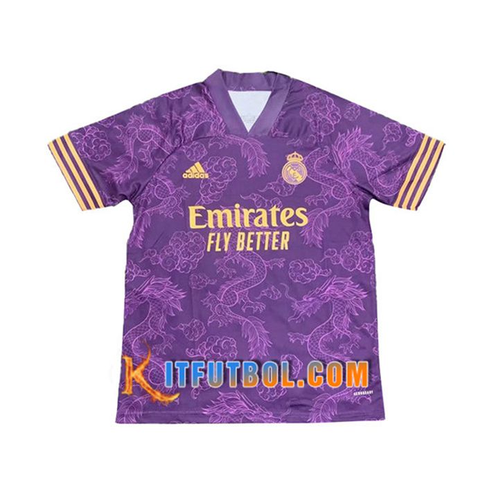 Camiseta Futbol Real Madrid Concept Edition Púrpura 2021/2022