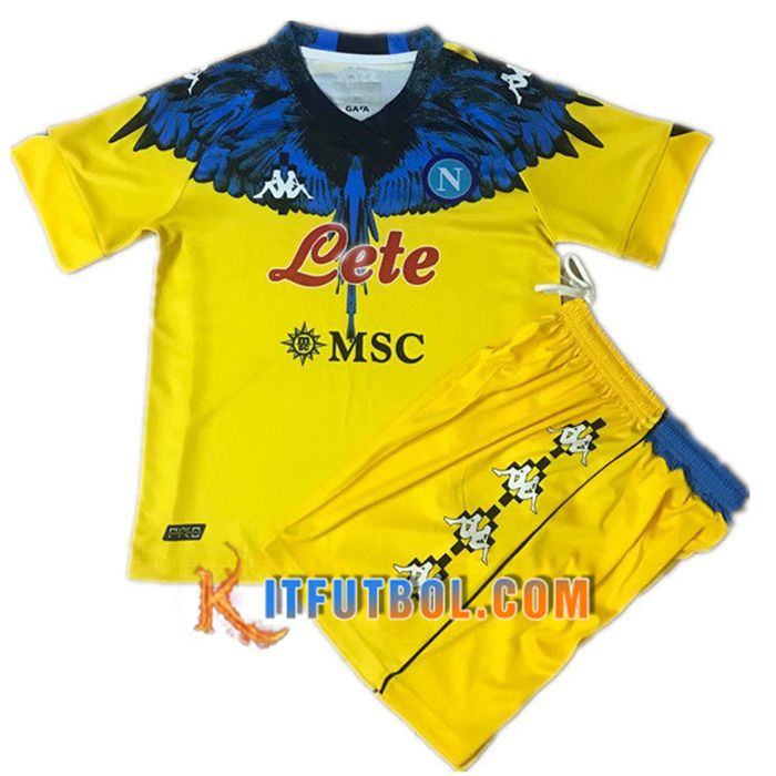 Camiseta SSC Naples Ninos Limited Edition Amarillo 2021/2022