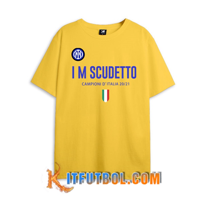 Camiseta Entrenamiento Inter Milan Scudetto Amarillo 2021