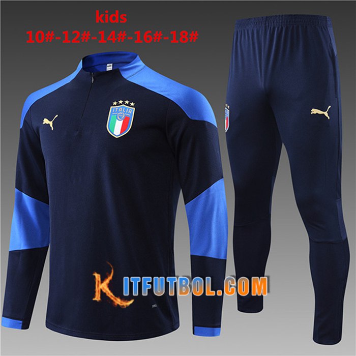Chandal Equipos De Futbol Italia Niños Azul Marino 2021/2022