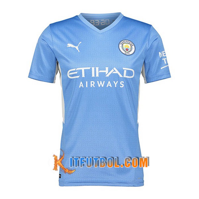 Camiseta Futbol Manchester City Titular 2021/2022