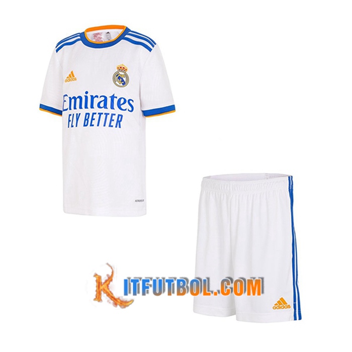 Camiseta Futbol Real Madrid Ninos Titular 2021/2022