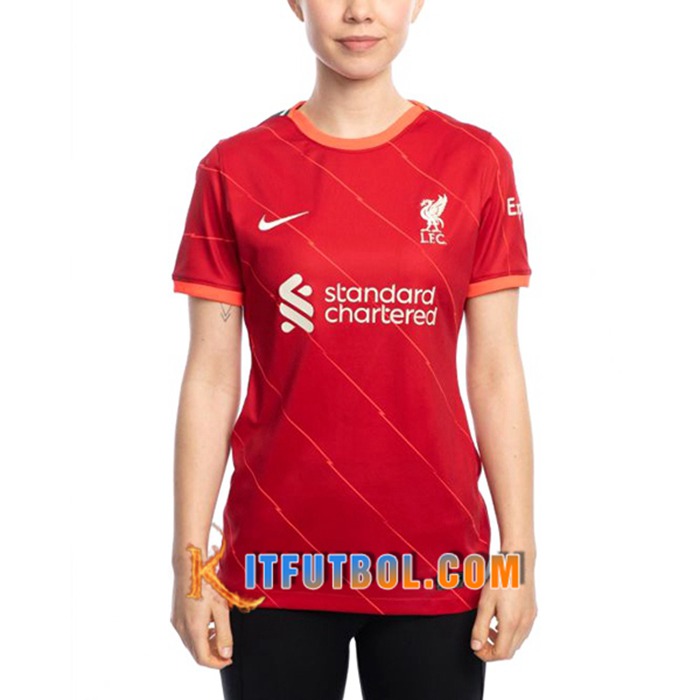 Camiseta Futbol FC Liverpool Mujer Titular 2021/2022