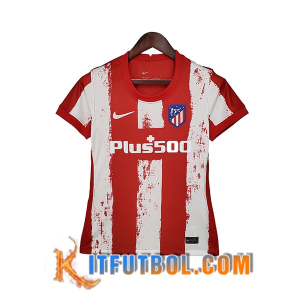 Camiseta Futbol Atletico Madrid Mujer Titular 2021/2022