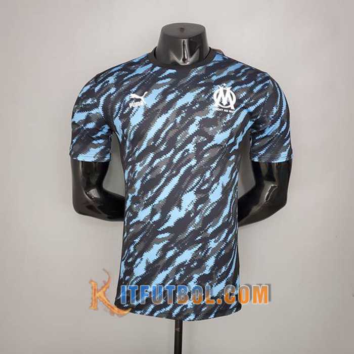 Camiseta Entrenamiento Marsella Player Version Negro/Azul 2021/2022