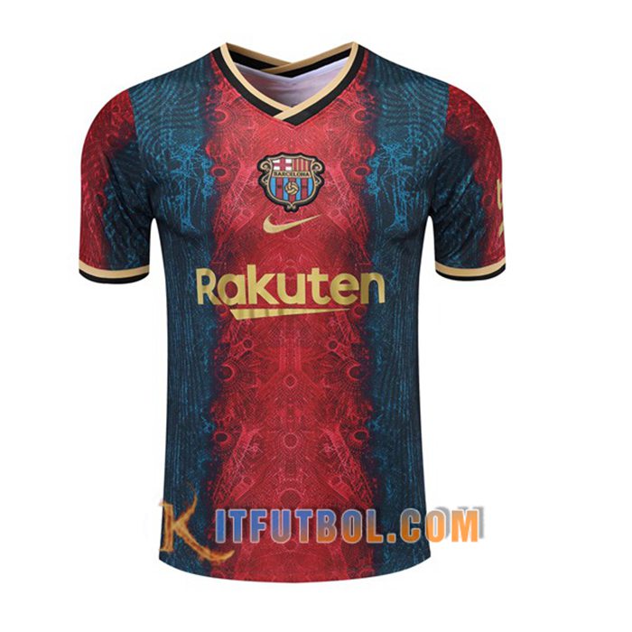 Camiseta Entrenamiento FC Barcelona Rojo 2021/2022