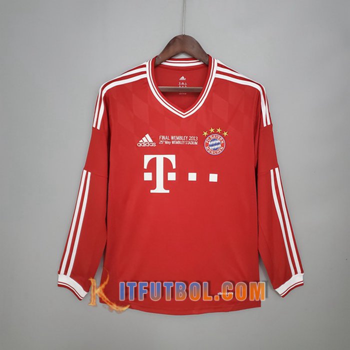 Camiseta Futbol Bayern Munich Retro Manga Larga Titular 2013/2014