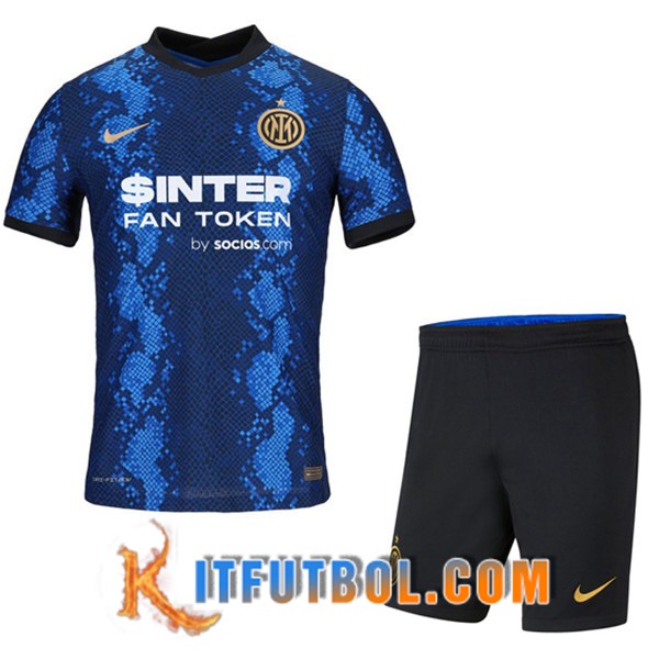 Camiseta Futbol Inter Milan Niños Titular 2021/2022