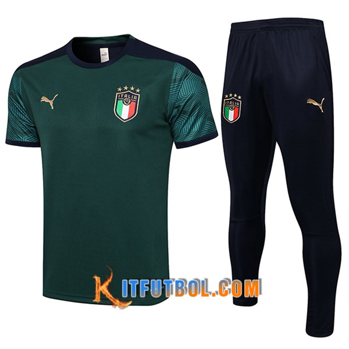 Camiseta Polo Italia + Pantalones Verde 2021/2022