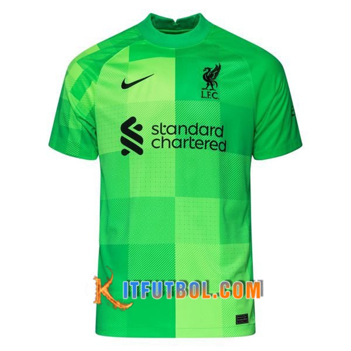 Camiseta Futbol FC Liverpool Portero Verde 2021/2022