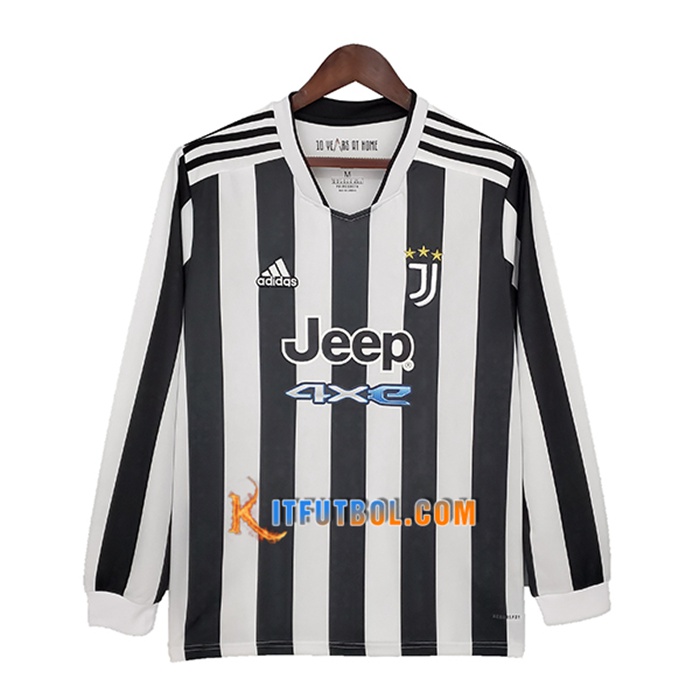 Camiseta Futbol Juventus Titular Manga Larga 2021/2022