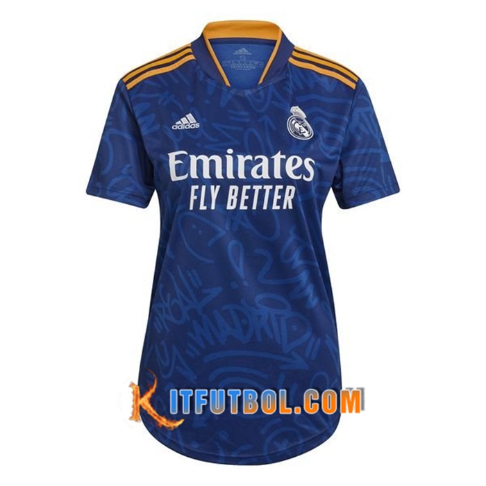 Camiseta Futbol Real Madrid Mujer Alternativo 2021/2022