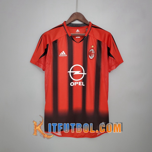 Camiseta Futbol Milan AC Retro Primera 2004/2005