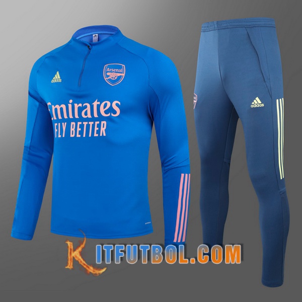 Nueva Chandal Futbol + Pantalones Arsenal Ninos Azul 20/21