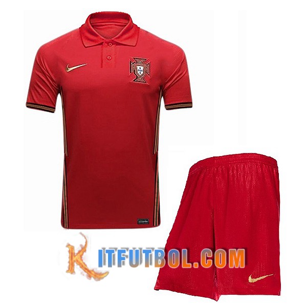 Camisetas Personalizadas Futbol Portugal Ninos Primera 20/21