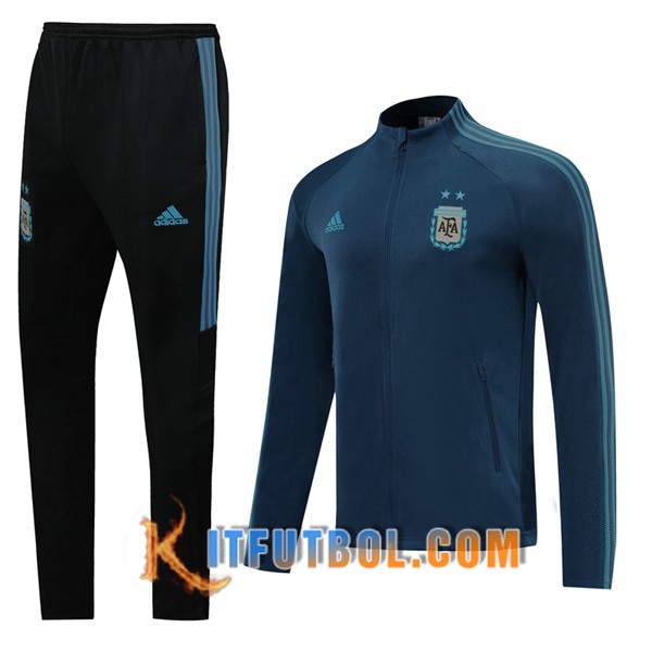Nueva Chandal Futbol - Chaqueta + Pantalones Argentina Azul Real 20/21