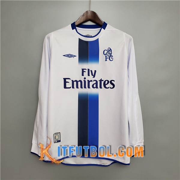 Camiseta Futbol FC Chelsea Retro Segunda Manche Longue 2003/2005